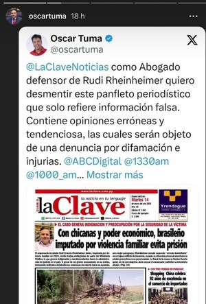 Leguleyo mediático ataca a La Clave para defender a empresario imputado por violencia familiar - La Clave