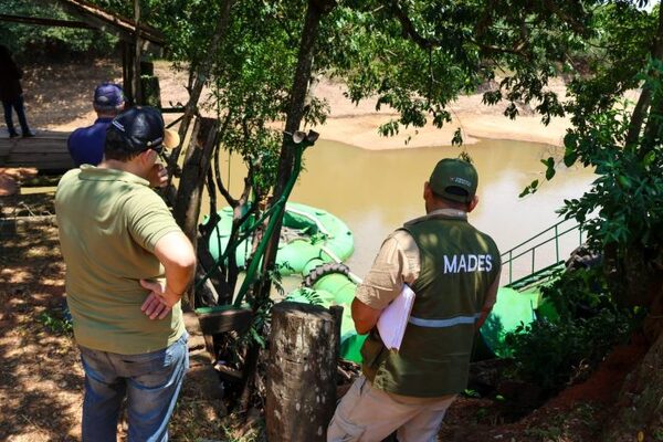 Mades fiscaliza Tebicuary para controlar tras riego de cultivos de arroz