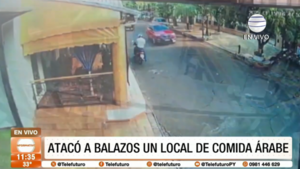 Atacó a balazos un local de comida árabe