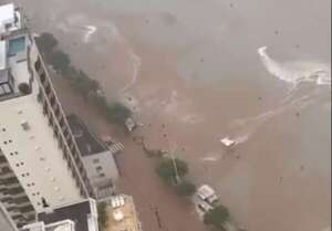 Video: mirá cómo están las playas del Balneario Camboriú tras intensas lluvias - Mundo - ABC Color