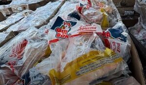 Cayeron 15 mil kilos de pollo no refrigerados en Caaguazú