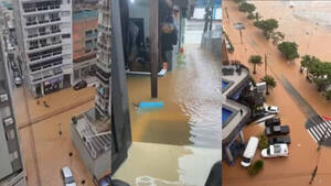 ¡Camboriú se inundó en un syky!