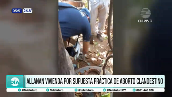 Allanan vivienda por supuesta práctica de aborto clandestino