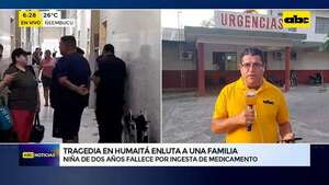 Tragedia en Humaitá: niña de dos años falleció tras ingerir medicamentos de su padre  - ABC Noticias - ABC Color
