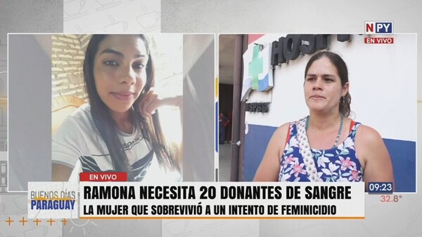 Víctima de intento de feminicidio necesita 20 donantes de sangre