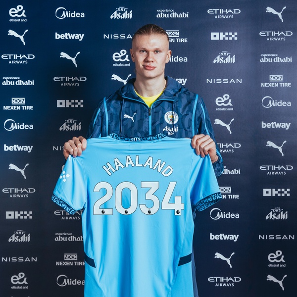 Erling Haaland renovó su contrato con el Manchester City hasta el 2034 - 1000 Noticias