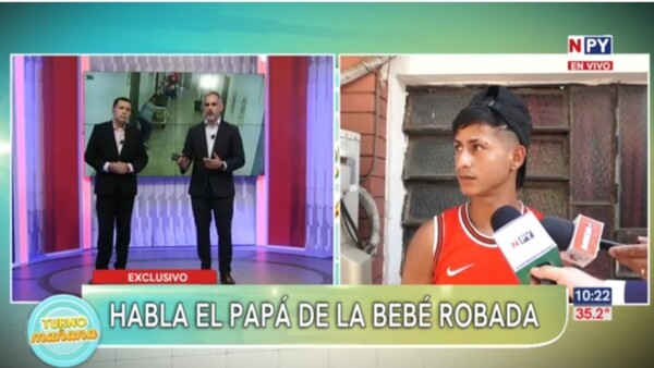 Papá de bebé raptada niega haber vendido a su hija: "Ni loco voy a hacer eso"