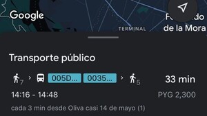 Google Maps ahora ofrece información sobre el transporte público