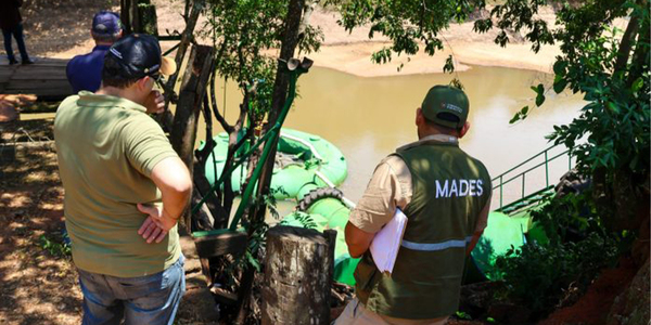 MADES REALIZA FISCALIZACIONES EN EL RÍO TEBICUARY PARA CONTROLAR USO DE AGUA EN EL RIEGO DE CULTIVOS DE ARROZ - Itapúa Noticias