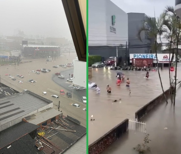 Inundaciones y caos vial en el sur de Brasil tras las intensas lluvias en Florianópolis - ADN Digital