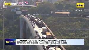Masivo ingreso de paraguayos a Brasil desde Ciudad del Este - ABC TV - ABC Color