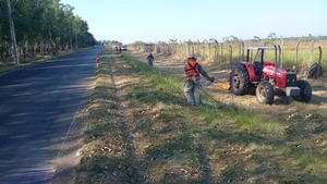 Trabajos de mantenimiento en importante tramo de la ciudad de Luque - 1000 Noticias