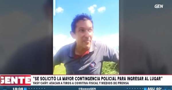 La Nación / Atacaron a tiros a comitiva fiscal en un asentamiento de Yasy Cañy