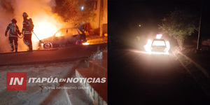 UN AUTOMÓVIL HABÍA SIDO INCENDIADO DE MANERA INTENCIONAL EN ENCARNACIÓN - Itapúa Noticias