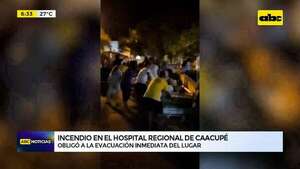 Video: Evacuan a pacientes tras incendio en el Hospital Regional de Caacupé  - ABC Noticias - ABC Color