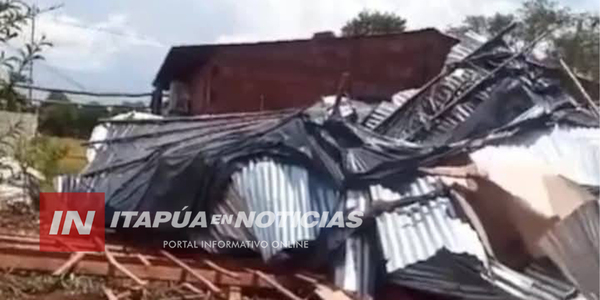 FUERTES RÁFAGAS DE VIENTO CAUSARON ESTRAGOS EN ITAPÚA - Itapúa Noticias
