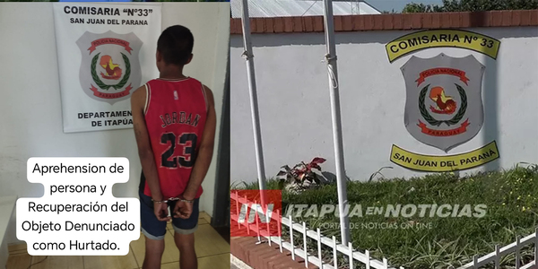 CAMINABA CON UN TELEVISOR HURTADO POR SAN JUAN DEL PNÁ. Y FUE DETENIDO - Itapúa Noticias