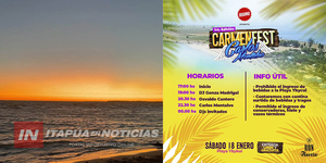 LA GRAN “CARMEN FEST” SE REALIZA HOY EN LA PLAYA YBYCUÍ - Itapúa Noticias