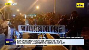 Camioneros protestan contra suba de peaje en ruta Luque-San Ber - ABC Noticias - ABC Color