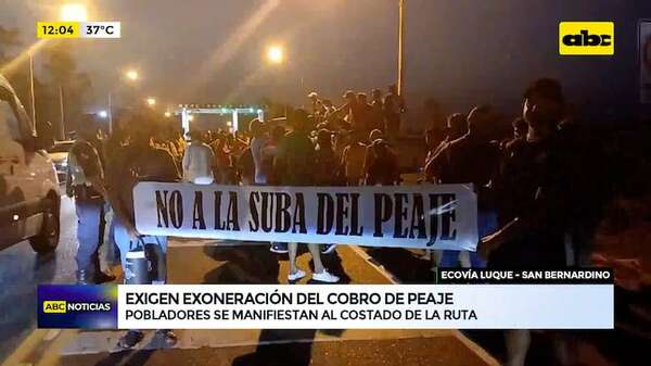 Camioneros protestan contra suba de peaje en ruta Luque-San Ber - ABC Noticias - ABC Color