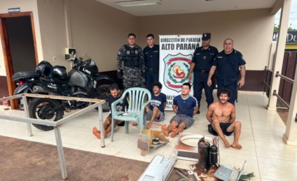 Cuatro detenidos tras denuncia de hurto en Hernandarias