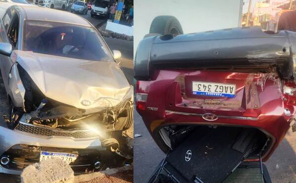 Aparatoso accidente en el “cruce de la muerte” •