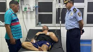Policía herido en tiroteo en ex Puestesiño es trasladado a Asunción
