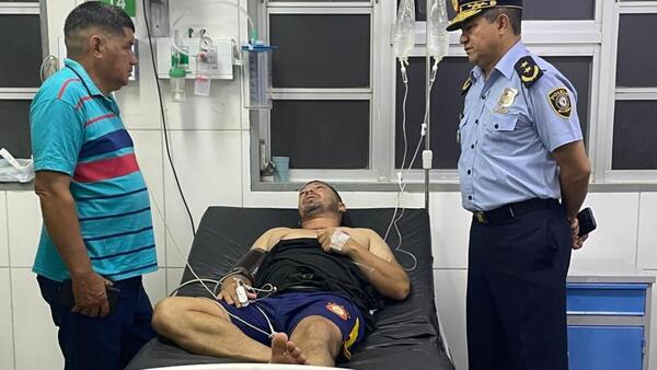 Policía herido en tiroteo en ex Puestesiño es trasladado a Asunción
