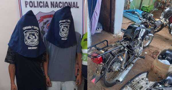 Diario HOY | Recuperan moto robada gracias al GPS y detienen a ladrones en Ñemby