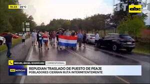 Video: traslado del peaje de Cnel. Bogado genera repudio en pobladores de Itapúa y Misiones - ABC Noticias - ABC Color