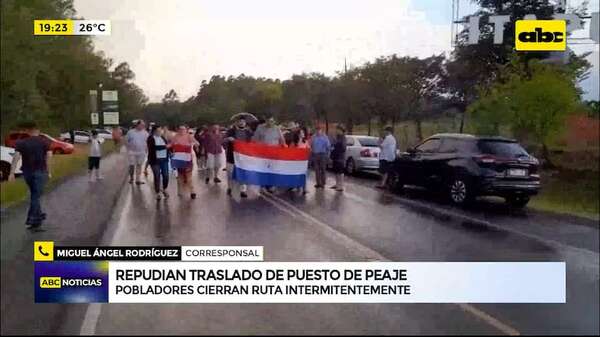 Video: traslado del peaje de Cnel. Bogado genera repudio en pobladores de Itapúa y Misiones - ABC Noticias - ABC Color