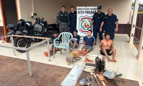 Cuatro detenidos tras denuncia de hurto en Hernandarias – Diario TNPRESS