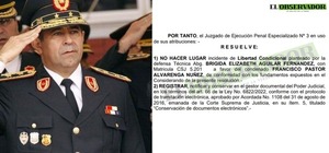 Rechazan libertad condicional del excomandante de la Policía Francisco Alvarenga 