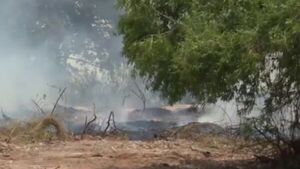 Continúa el incendio en el Banco San Miguel, con 40 hectáreas consumidas - SNT