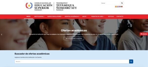 Cones renueva su página web con buscador de ofertas académicas