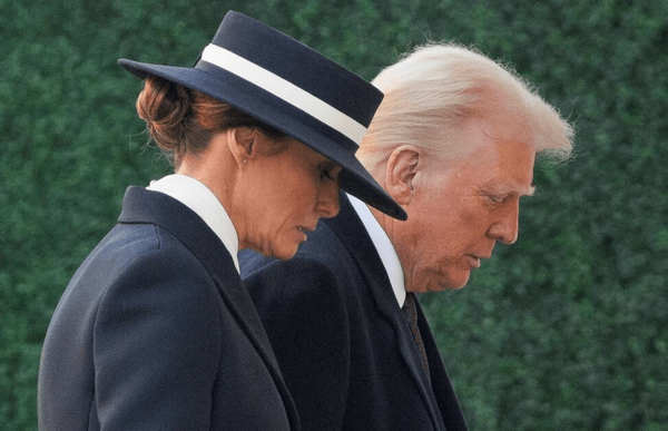 Donald Trump asiste a una misa previa a su asunción como presidente de Estados Unidos