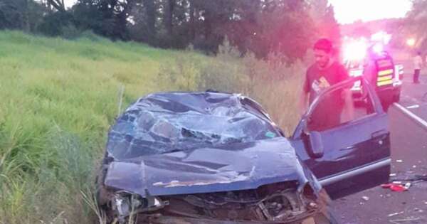 Diario HOY | Milagro en Ruta PY06: conductor ileso tras violento vuelco de automóvil