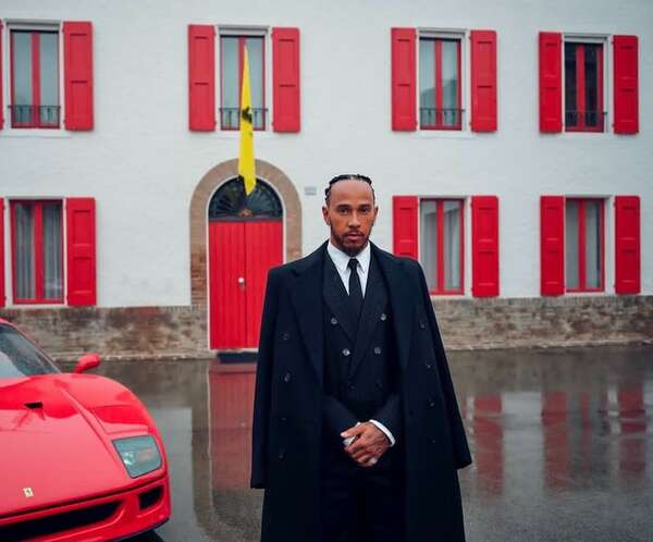 Hamilton cumple su "sueño de correr de rojo" en su primer día como piloto de Ferrari - Automovilismo - ABC Color