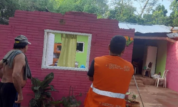 SEN asiste a familias afectadas por el temporal en Caaguazú