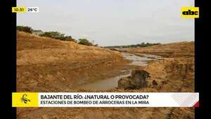 Crisis hídrica afecta a grandes ríos: ¿qué papel juega la intervención humana?  - ABC Noticias - ABC Color
