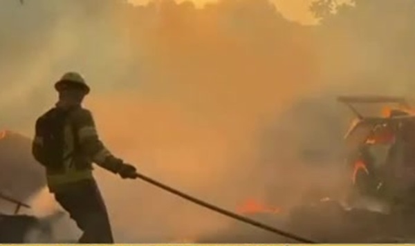 Incendio arrasa con la zona del Banco San Miguel - SNT