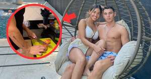 La Nación / Entre regaños de su novia, Bruno Olitte enseñó sus dotes culinarios