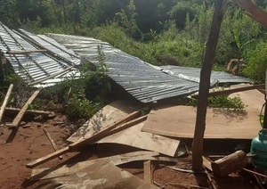 Temporal en San José de los Arroyos: Militares ayudarán a reconstruir viviendas afectadas