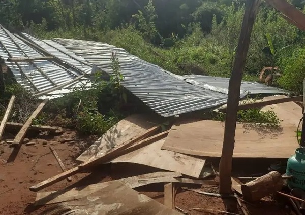 Temporal en San José de los Arroyos: Militares ayudarán a reconstruir viviendas afectadas