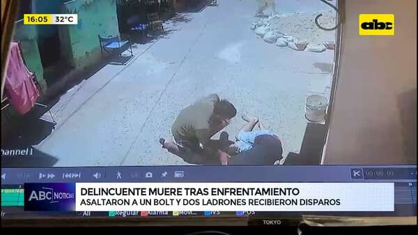 Video: muere presunto asaltante tras enfrentamiento a tiros con policías en la Chacarita - ABC Noticias - ABC Color