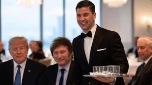 Hemby Santi: Arrasan los memes del rebote del presi en la toma de mando de Trump
