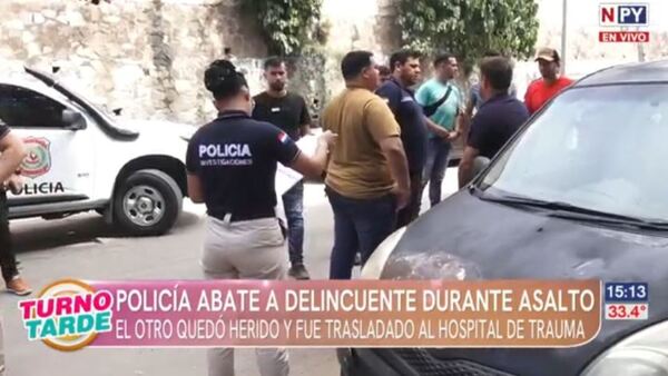 Policías abatieron a un asaltante de moto Bolt en zona de Pelopincho
