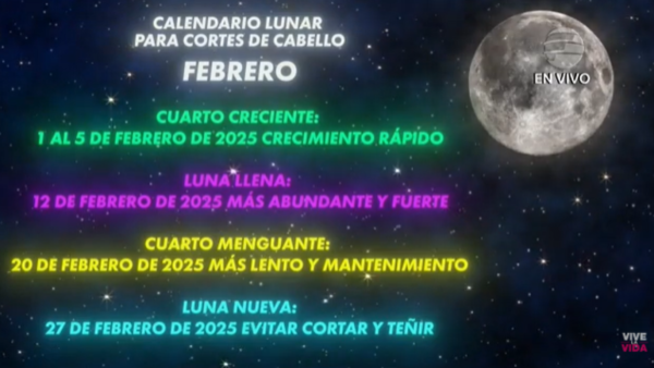 Calendario lunar para cortarse el cabello