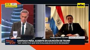 ¿Por qué Santiago Peña no participó de la asunción de Trump?: esto dice el canciller nacional - Mesa de Periodistas - ABC Color