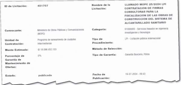 En la DNCP no aparece el millonario contrato para fiscalización de obras - Política - ABC Color